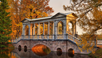Пушкин, осень, озеро, Пушкин, осень, Мраморный, мост,  изображение высокого разрешения, качественное фото