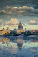 Фотография, Нева, Исаакиевский собор, Адмиралтейство, Санкт-Петербург